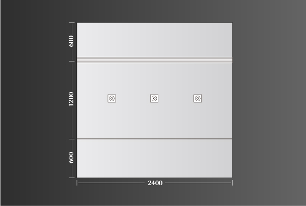 廚衛(wèi)頂極簡主義2400（1200+600+600）線型49